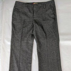 gap wool tweed trouser women's gray slacks 10